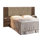 Ver imagem 2 de Cabeceira De Cama Box King Size Em MDF Flórida Mocaccino E Creme Carmolar