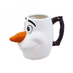 Caneca De Porcelana 3D Rosto Olaf 350Ml - 4