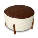 Ver imagem 5 de Puff Assento Corino Bouclé Confortável Resistente Decorativo Savana