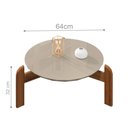 Ver imagem 3 de Jogo Mesa de Centro e Cristaleira Mônaco Off White/cedro