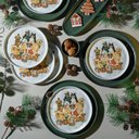 Ver imagem 4 de Prato Sobremesa 21,5cm Linha Pet Christmas Natal Mesa Posta Porto Brasil