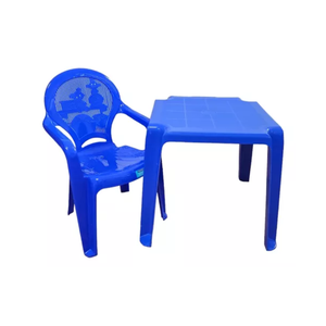 Kit Mesa + 1 Poltrona Infantil Azul Tramontina