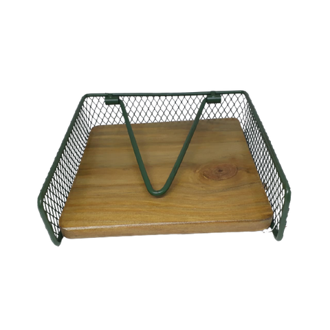 Porta Guardanapo Verde Tela Copa&cia