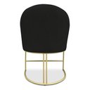 Ver imagem 6 de Kit 08 Cadeiras Poltrona de Jantar Bela Veludo Preto Base Metálica Industrial Dourado - Pallazio