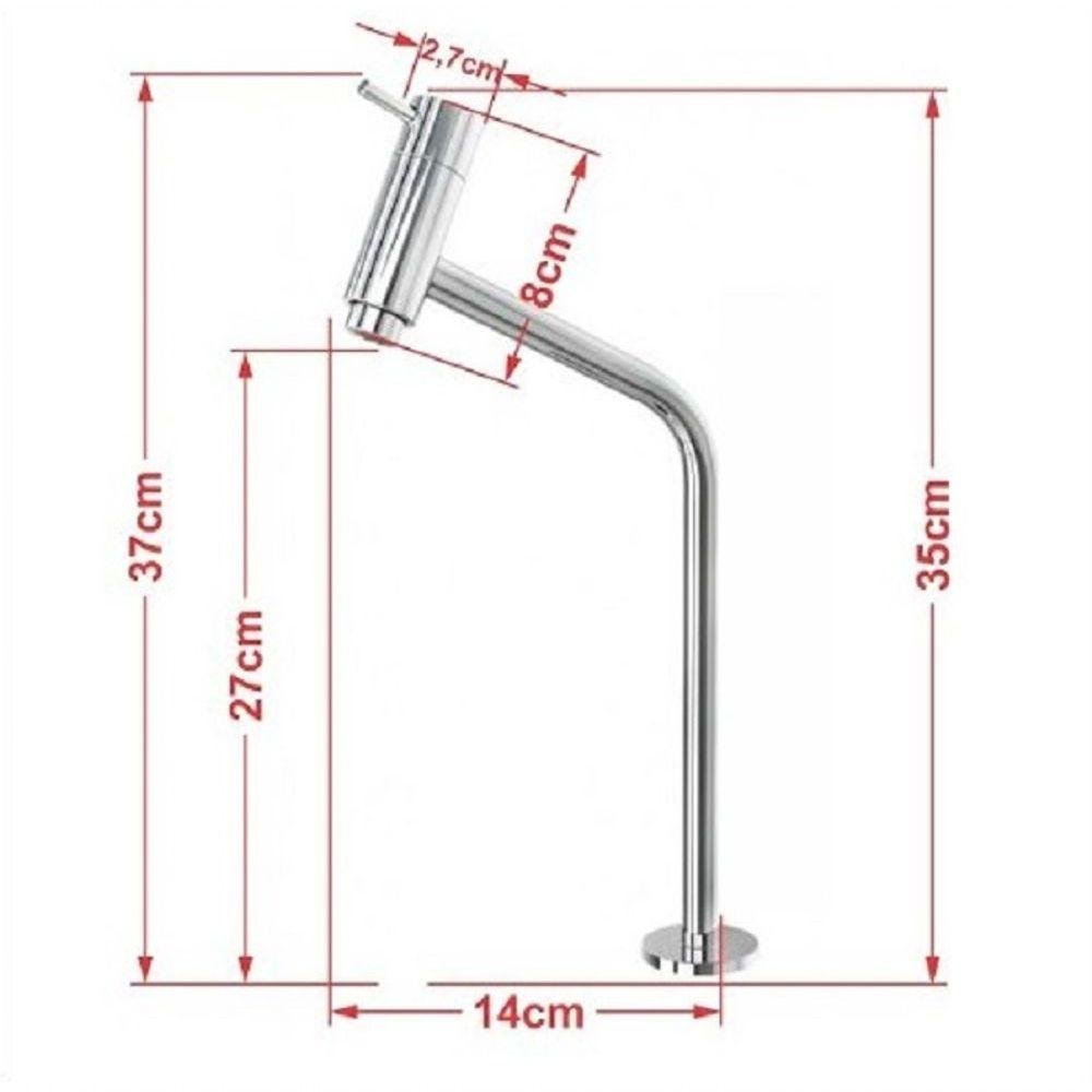 Cuba De Vidro Com Tampo 60cm E Suporte Torneira Valvula - 5