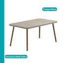 Ver imagem 4 de Conjunto Sala de Jantar 6 Cadeiras Almería Carraro Petra Areia Rosê