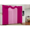 Cortina Jade Quarto e Sala 3,00m x 2,50m Pink e Rosa - 1