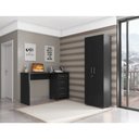 Ver imagem 6 de Gaveteiro Organizador Paris 4 Gavetas e Rodinhas Escritório - Preto