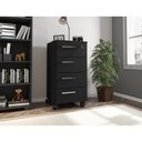 Ver imagem 5 de Gaveteiro Organizador Paris 4 Gavetas e Rodinhas Escritório - Preto