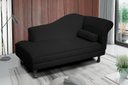 Ver imagem 2 de Recamier Divã Dubai 185 Cm Braço Esquerdo Preto