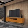 Rack para TV até 75 Polegadas com Pé de Ferro 2 Portas Aurora 200cm Cor:Cedro - 1