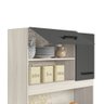 Kit Cozinha Magazin 90 5 Portas Bianco/Chumbo - Nicioli - 5