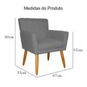 Ver imagem 6 de Poltrona Elegante Cecília em Suede Recepção Escritório