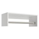Ver imagem 2 de Cabideiro Prateleira Araras de Roupas - 63x12x25 cm em MDF Branco