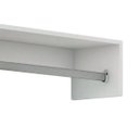 Ver imagem 3 de Cabideiro Prateleira Araras de Roupas - 63x12x25 cm em MDF Branco
