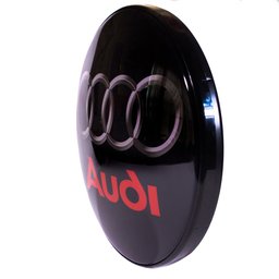 Luminoso de Parede Audi Marca de Carro Retrô Vintage P/ Bar, Garagem, Churrasqueira, Espaço Gourmet - 3