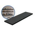 Ver imagem 2 de 1 Prateleira Preta 50X15 Com Suporte Flutuante Mdf Organizadora Decoração Cozinha Quarto Banheiro