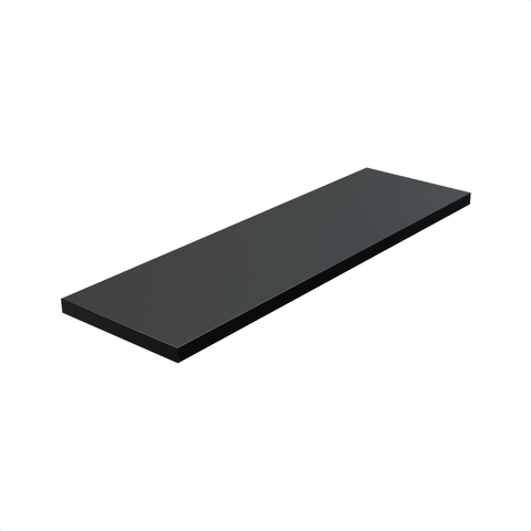 1 Prateleira Preta 50X15 Com Suporte Flutuante Mdf Organizadora Decoração Cozinha Quarto Banheiro