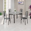 Ver imagem 1 de Conjunto Sala de Jantar com 4 Cadeiras Lívia Preto