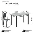 Ver imagem 3 de Conjunto Sala de Jantar com 4 Cadeiras Lívia Preto