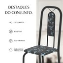 Ver imagem 6 de Conjunto Sala de Jantar com 4 Cadeiras Lívia Preto