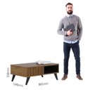 Ver imagem 3 de Mesa de Centro Ambiente Jeri Noce Milano Preto Acetinado - Colibri