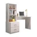 Ver imagem 1 de Escrivaninha Cristal 2 Gavetas 4 Nichos Branco - Peternella Móveis