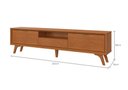 Ver mais imagens de Rack Viena (Áustria) 220 cm 3 Gavetas Naturalle Mavaular