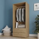 Ver imagem 1 de Guarda-Roupa 2 Módulos 2 Gavetas Frame CabeCasa MadeiraOriginals
