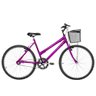 Bicicleta Feminina Aro 26 Mtb Alumínio Natural Cor Violeta - 1
