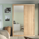 Ver imagem 5 de Guarda Roupa Solteiro Roma 2 Portas Corre 2gav C/ Esp Teka Madrid