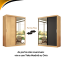 Ver imagem 6 de Guarda Roupa Solteiro Roma 2 Portas Corre 2gav C/ Esp Teka Madrid
