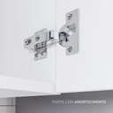 Ver imagem 7 de Cozinha Completa Modulada 5 Peças com Cristaleira em MDF Branco Yescasa
