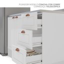Ver mais imagens de Cozinha Completa Modulada 5 Peças com Cristaleira em MDF Branco Yescasa