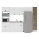 Ver imagem 5 de Cozinha Completa Modulada 5 Peças com Cristaleira em MDF Branco Yescasa