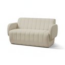 Ver imagem 2 de Sofá 2 Lugares Decorativo 148cm Túlio Madeira Bouclê K01 - D’Rossi