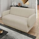 Ver imagem 1 de Sofá 2 Lugares Decorativo 148cm Túlio Madeira Bouclê K01 - D’Rossi