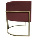 Ver imagem 6 de Poltrona Decorativa para Sala de Estar Recepção Luna Suede Base Ferro Champagne