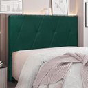 Ver imagem 5 de Cabeceira Decorativa King Size 1,95M Yves Veludo Verde Floresta - Gran Belo