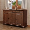 Ver imagem 1 de Balcão para Cozinha Linha Rubi Café 3 Portas e 3 Gavetas Madeira Maciça Pinus - Finestra 8927w