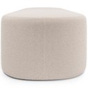 Ver imagem 4 de Puff Decorativo Orgânico para Living Quarto 140cm Doha W01 Bouclê Creme - Lyam Decor
