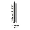 Ver imagem 2 de Rodapé 699 Essence Branco Liso 10x1cm Santa Luzia - 2,40m