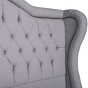 Ver imagem 3 de Cabeceira para Box Queen Size Linho Cinza com Tachinhas Mônaco 160cm Perfan