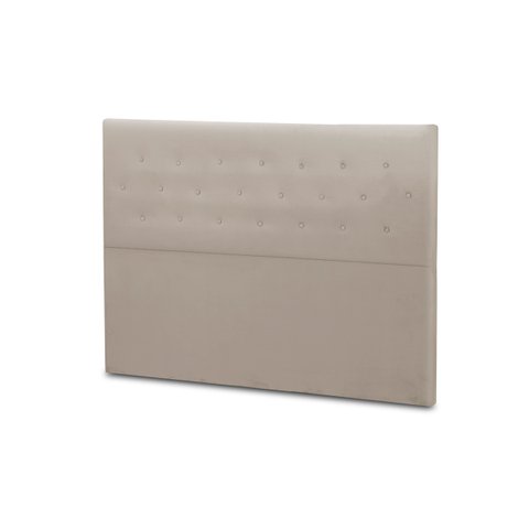 Cabeceira de Cama Box Madeira Estofada Casal Montreal:bege