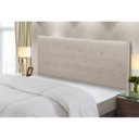 Ver imagem 2 de Cabeceira de Cama Box Madeira Estofada Casal Montreal:bege