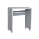 Ver imagem 6 de Escrivaninha Mesa Escritório Smile 100% MDF 68cm Branco