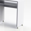 Ver imagem 7 de Escrivaninha Mesa Escritório Smile 100% MDF 68cm Branco