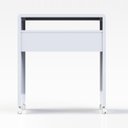 Ver mais imagens de Escrivaninha Mesa Escritório Smile 100% MDF 68cm Branco
