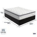 Ver imagem 2 de Cama Box Baú Casal e Colchão Molas Ensacadas Amsterdã Probel
