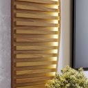 Ver imagem 3 de Painel para TV até 65 Polegadas Egeu 2 Portas Ripado com LED - Off White Matte/Freijó